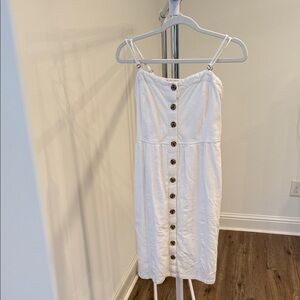 Universal Thread White Button-Down Dress